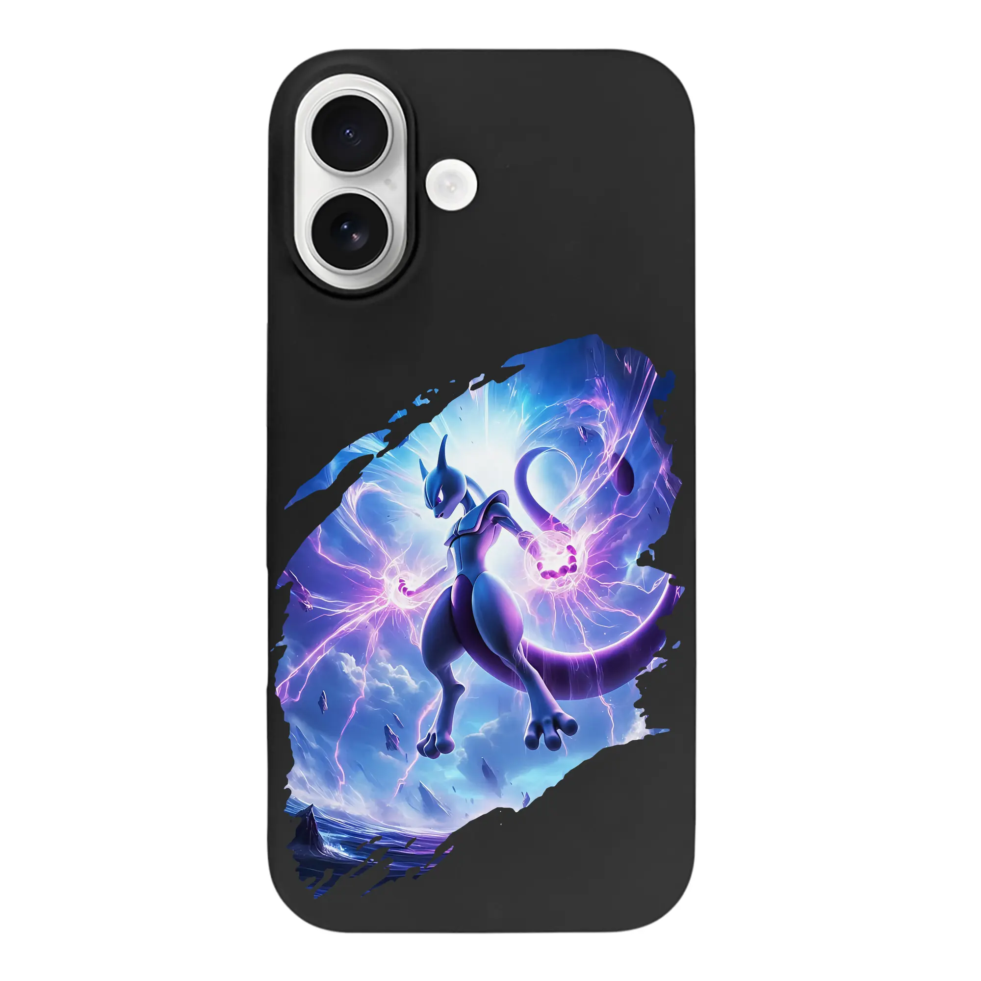 ポケモン グッズ,ミュウツー - iPhone 17 シリーズ シリコンケース 薄型 耐衝撃 指紋防止 ソフトタッチカバー 精密フィット 傷防止 保護ケース iPhone 17/17 Air/17 Pro/17 Pro Max 対応